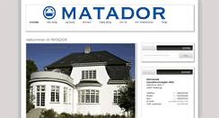Desktop Screenshot of matador.dk