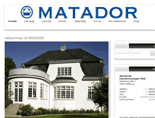 Tablet Screenshot of matador.dk